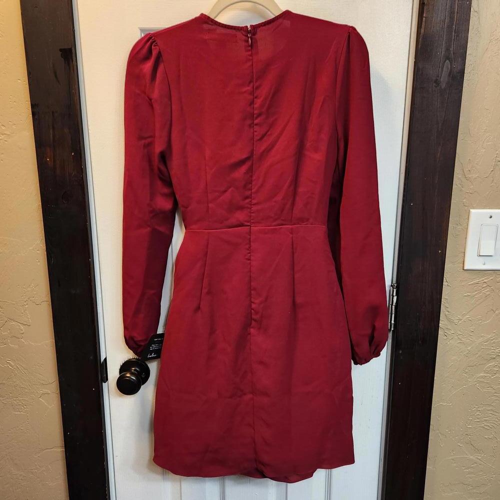 Lulus Women's Long Sleeve Marron Dress with Tie Waist- XS NWT - Picture 6 of 9